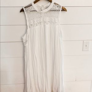 Loralette Crochet Neck Swing Dress